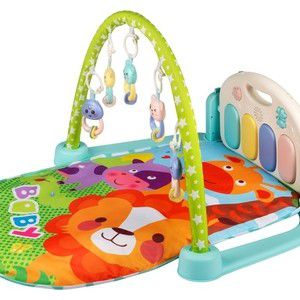 Развивающий коврик для детей AmaroBaby CUTE LION, 80x65x45 (ЛЕВ) салатовый