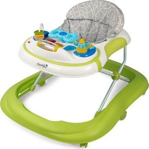 Ходунки AmaroBaby с электронной игровой панелью Strolling Baby GREEN (зеленый)