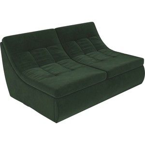 Модуль Лига Диванов Холидей раскладной диван велюр зеленый
