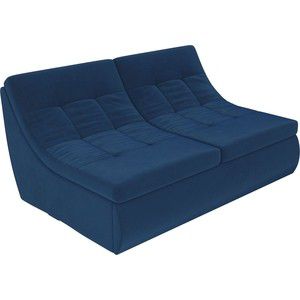 Модуль Лига Диванов Холидей раскладной диван велюр синий