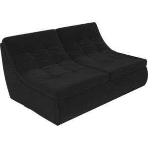 Модуль Лига Диванов Холидей раскладной диван велюр черный