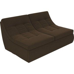 Модуль Лига Диванов Холидей раскладной диван микровельвет коричневый