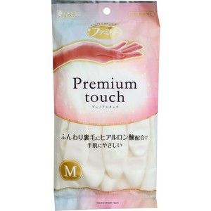 Перчатки хозяйственные ST Family Premium touch с гиалуроновой кислотой, M (белые)