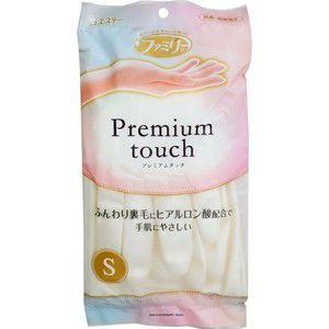 Перчатки хозяйственные ST Family Premium touch с гиалуроновой кислотой, S (белые)