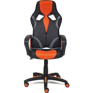 Кресло TetChair RUNNER кож/зам/ткань, черный/оранжевый, 36-6/tw07/tw-12
