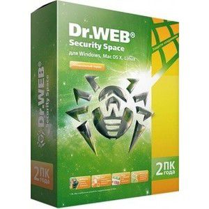 Программный продукт Dr.Web Security Space ПК BHW-B-24M-2-A3 Регистрационный ключ 2 на 2 года