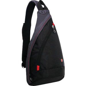 Рюкзак городской Wenger MONO SLING с одним плечевым ремнем черный/серый (1092230)