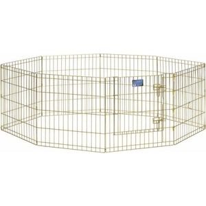 Вольер Midwest Gold Zinc 24" Exercise Pen with Door 8 панелей 61х61h см с дверью позолоченный цинк для животных