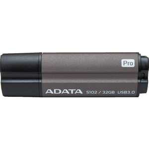 Флеш-диск A-Data 32Gb S102 Pro Серый алюминий (Read 600X) (AS102P-32G-RGY)
