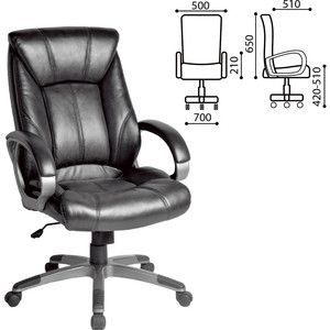 Кресло офисное Brabix Maestro EX-506 экокожа черное 530877
