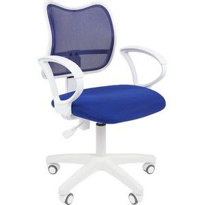 Офисное кресло  Chairman 450 LT белый пластик TW-10/TW-05 синий