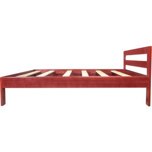 Кровать Экомебель Валенсия массив сосны, красное дерево (140x200)