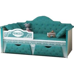 Диван-кровать Липецк Принцесса 80х180 бирюзовый