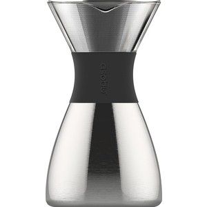 Кофеварка портативная 1 л серебристая Asobu Pour Over (PO300 Silver/Black)