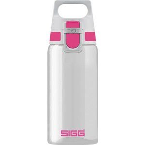Бутылка для воды 0,5 л серо-розовая Sigg Total Clear One (8692.60)