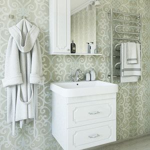 Мебель для ванной Sanflor Ксения 70 белый, подвесная