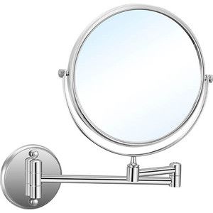 Зеркало для ванной Nofer Brass с увеличением 5х с одной стороны/ без увеличения с другой (08009.2.B)