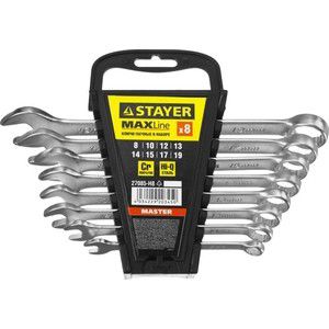 Набор ключей комбинированных Stayer 8шт 8-19 мм (27085-H8)