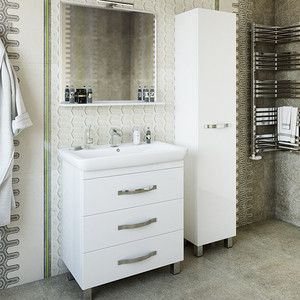 Мебель для ванной Sanflor Одри 80 белый, напольная
