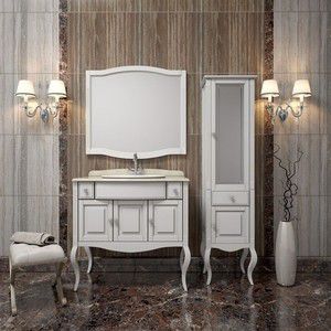 Мебель для ванной Opadiris Лаура 100 белый матовый, без патины