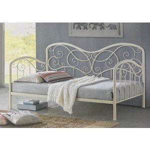 Кровать Woodville Inga glossy ivory 90x200 см
