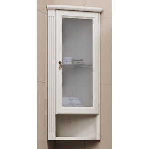 Шкафчик Opadiris Клио 30 подвесной угловой белый с оттенком с матовым стеклом правый (Z0000003923)