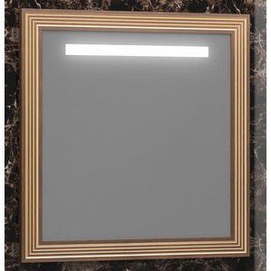 Зеркало Opadiris Карат 100 с подсветкой, сенсорный выключатель, коричневое с патиной (Z0000006630)