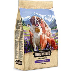 Сухой корм BROOKSFIELD Adult Dog Large Breed Low Grain Chicken & Rice низкозерновой с курицей и рисом для собак крупных пород 12кг (5651032)