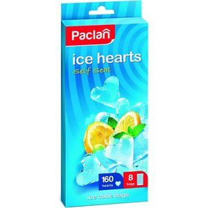 Пакеты для льда Paclan в форме ледяных сердечек 160 кубиков