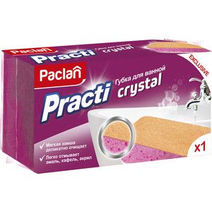 Губка Paclan Practi Crystal для ванной, 1 шт