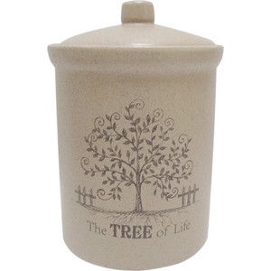 Банка для сыпучих продуктов (маленькая) Terracotta Дерево жизни (TLY301-4-TL-AL)