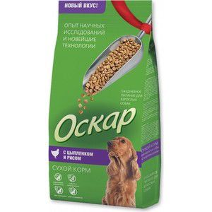 Сухой корм Оскар с цыпленком и рисом для взрослых собак средних пород 13кг (201001209)