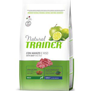 Сухой корм Trainer Natural Maxi Adult with Beef and Rice с говядиной и рисом для взрослых собак крупных пород 3кг