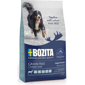 Сухой корм BOZITA Grain Free Adult Sensitive Single Protein with Lamb 23/12 беззерновой с ягненком для взрослых собак 3,5кг (40623)
