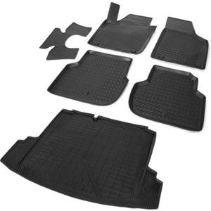 Комплект ковриков салона и багажника Rival для Volkswagen Jetta VI (2010-2015 / 2015-н.в.), полиуретан, K15802001-2