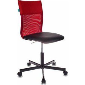 Кресло Бюрократ CH-1399/R+B спинка сетка красный, сиденье черный
