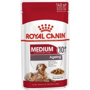 Пауч Royal Canin Medium Ageing 10+ Sause-Sobe кусочки в соусе собе для собак средних пород старше 10лет 140г