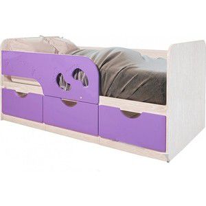 Кровать детская БТС Минима лего 80x160 лиловый