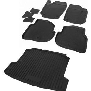 Комплект ковриков салона и багажника Rival для Volkswagen Polo V седан (2010-2015 /2015-н.в.), полиуретан, K15804003-2