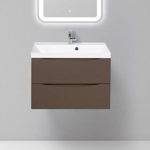 Тумба с раковиной BelBagno Marino 70 cioccolato opaco (MARINO-700-2C-SO-CTO-P, BB700/450-LV-MR-AST)