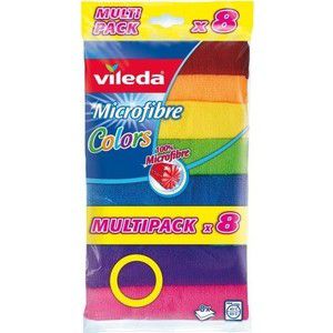 Салфетка VILEDA Colors (Колорс) из микрофибры 8 шт