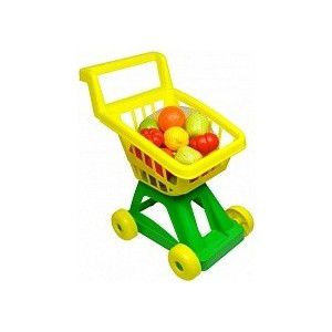 Совтехстром Тележка для супермаркета с набором овощей и фруктов (У902)