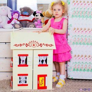 PAREMO Игрушечный кукольный домик "София" с 15 предметами мебели (PD115-02)