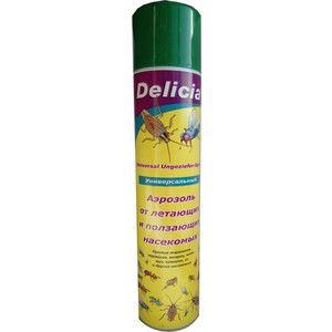 Аэрозоль Delicia универсальный, от летающих и ползающих насекомых, универсальный, 400 мл