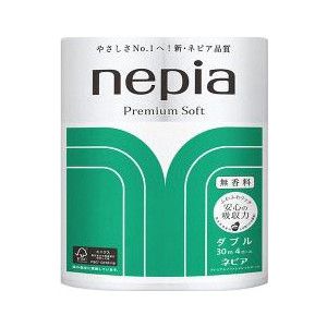 Туалетная бумага NEPIA Premium Soft без аромата 2 слоя 4 рулона