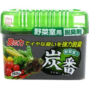 Дезодорант-поглотитель неприятных запахов Kokubo с древесным углем, для холодильника (овощная камера) 150 г