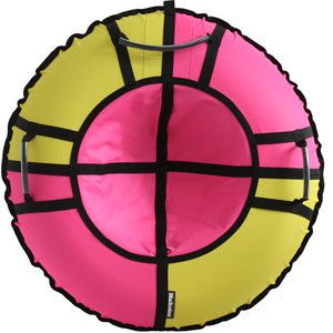 Тюбинг Hubster Хайп желтый-розовый 100 см