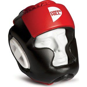 Шлем GREEN HILL POISE HGP-9015-L-RD, р. L, иск. кожа ПУ, черно-красный