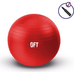 Гимнастический мяч Original Fit.Tools Гимнастический мяч 65 см красный
