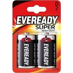 Батарейки Eveready Super Heavy Duty D/R20 (2шт)